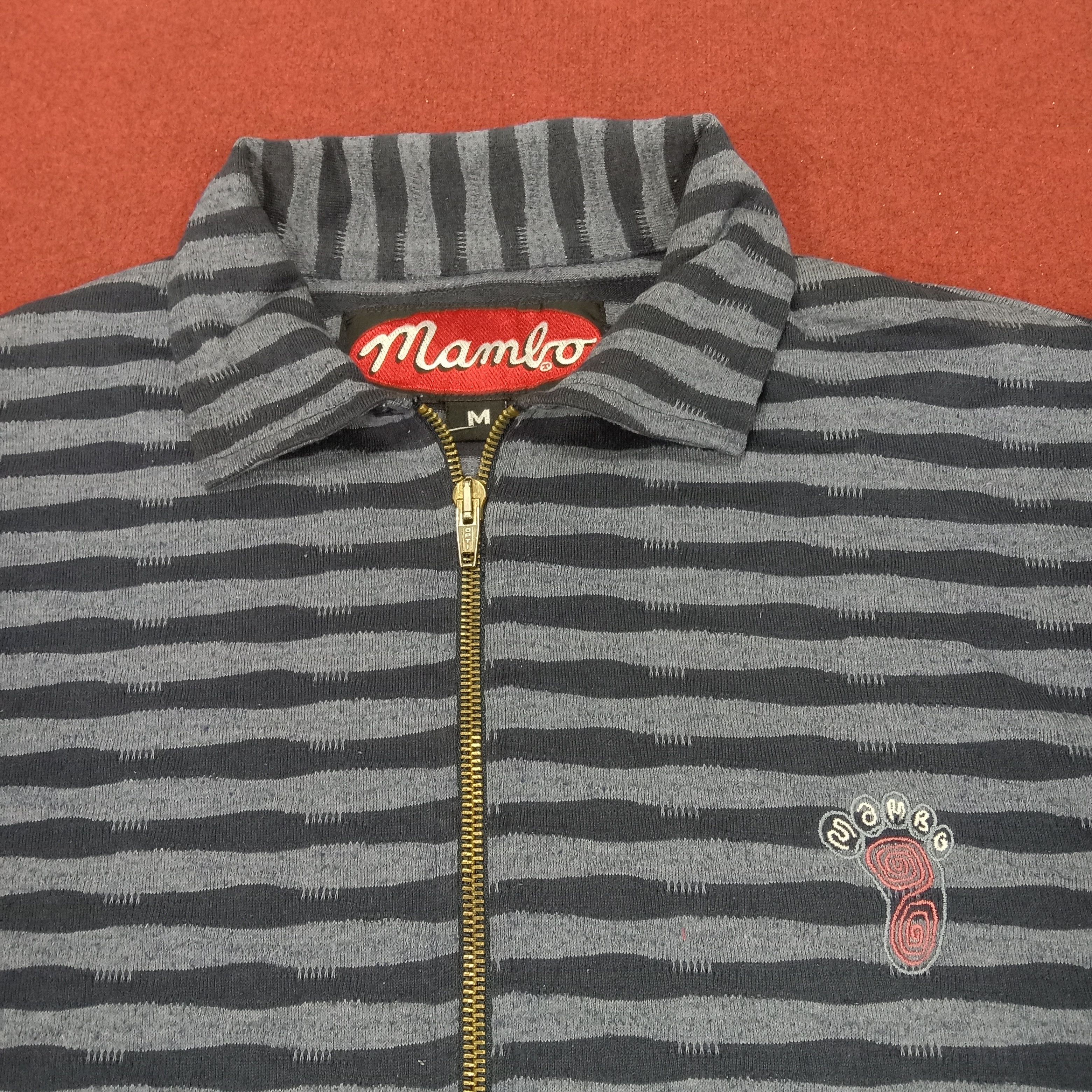 Mambo × Vintage Mambo Surfing Streetwear Style Stripes Design Sweater Size US L / EU 52-54 / 3 - 3 Thumbnail