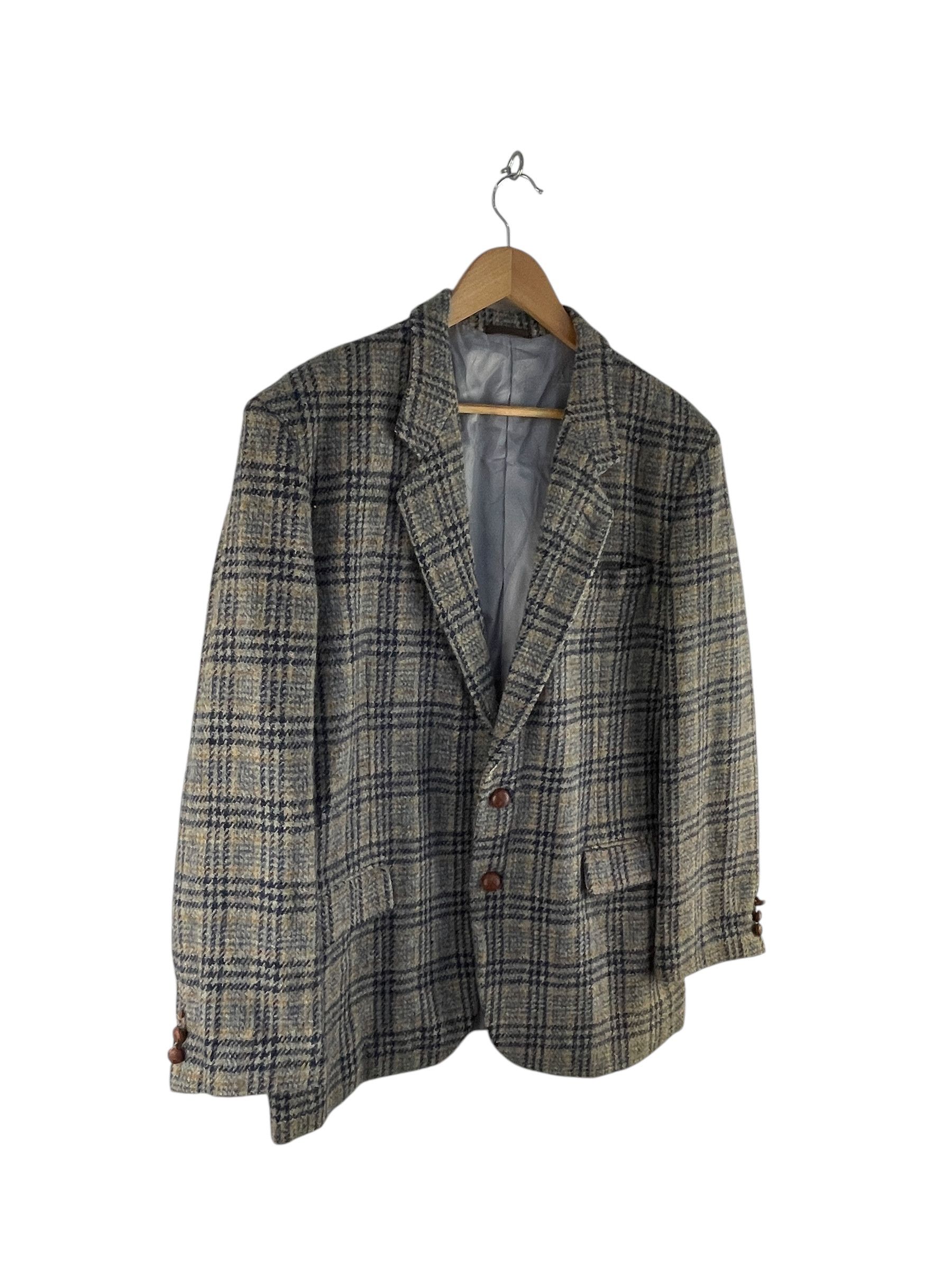 Harris Tweed Vintage Harris Tweed Octopus Army Wool Coat Jacket Size US L / EU 52-54 / 3 - 4 Thumbnail