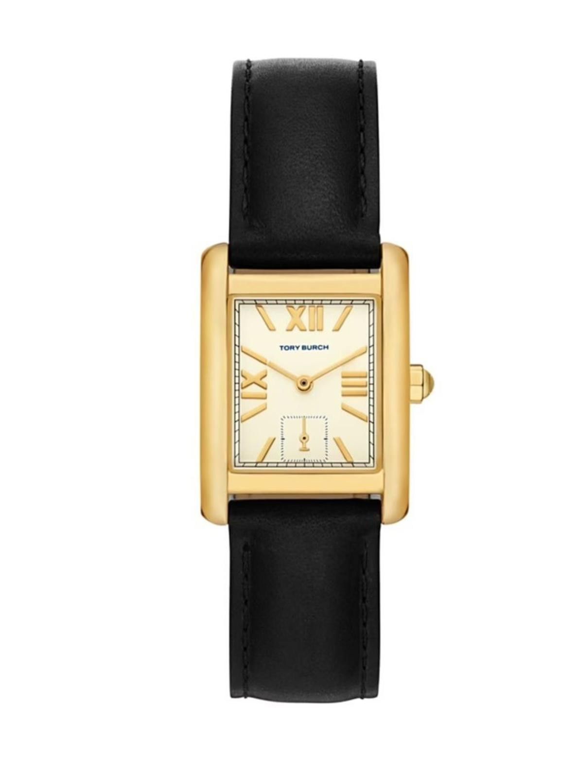 Other Tory Burch Eleanor Womens Gold Watch, White DialDoubleTClasp Size ONE SIZE - 1 Thumbnail