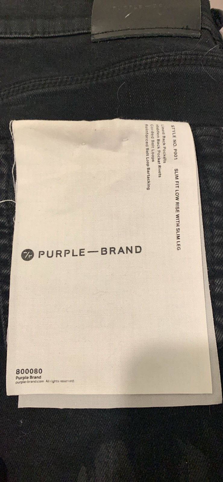 Purple Brand Purple Jeans Black Oil spill Size US 31 - 6 Thumbnail