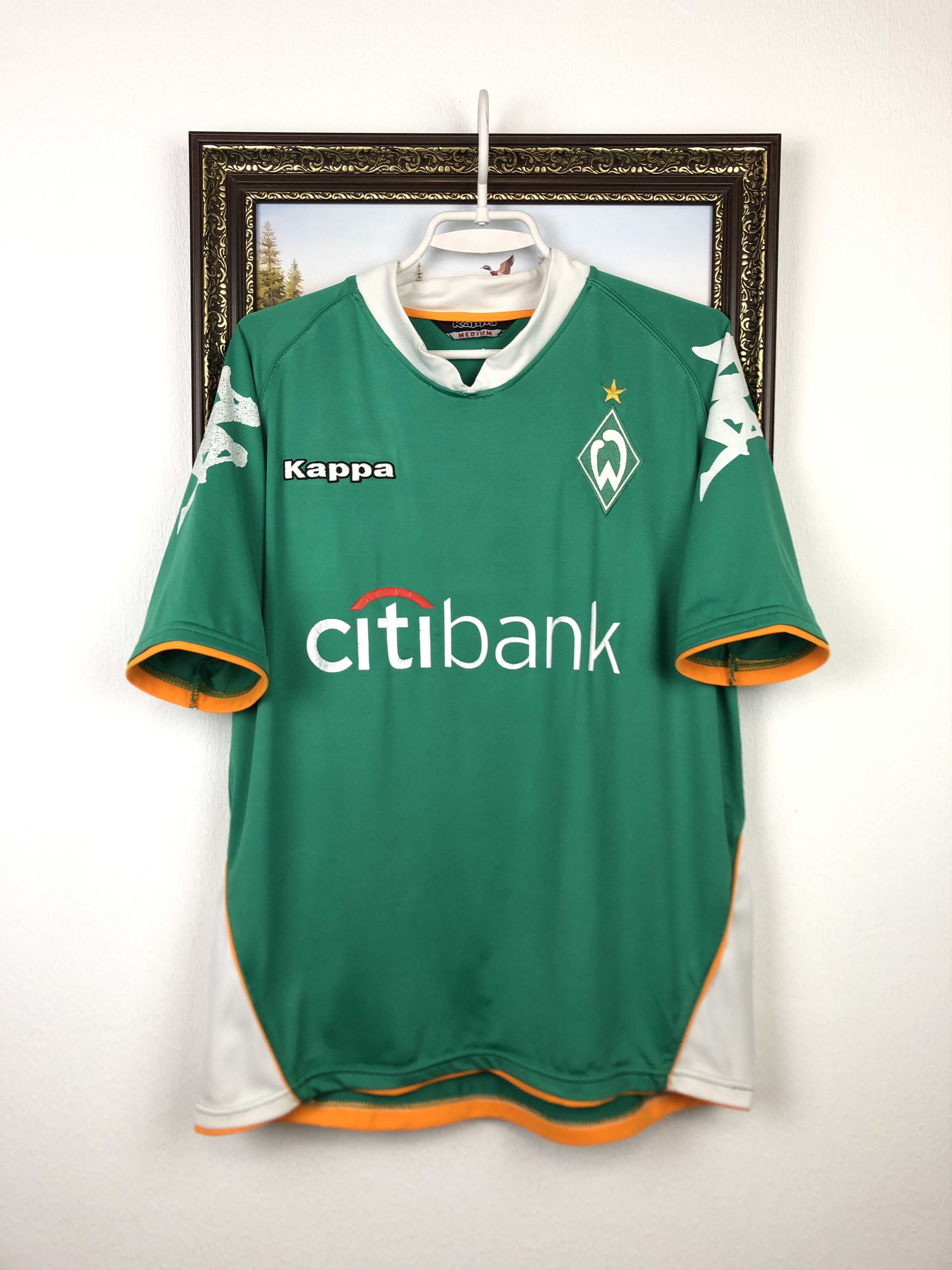 Vintage Werder Bremen football shirt 2007 Soccer Diego Kappa Jersey Size US M / EU 48-50 / 2 - 3 Thumbnail