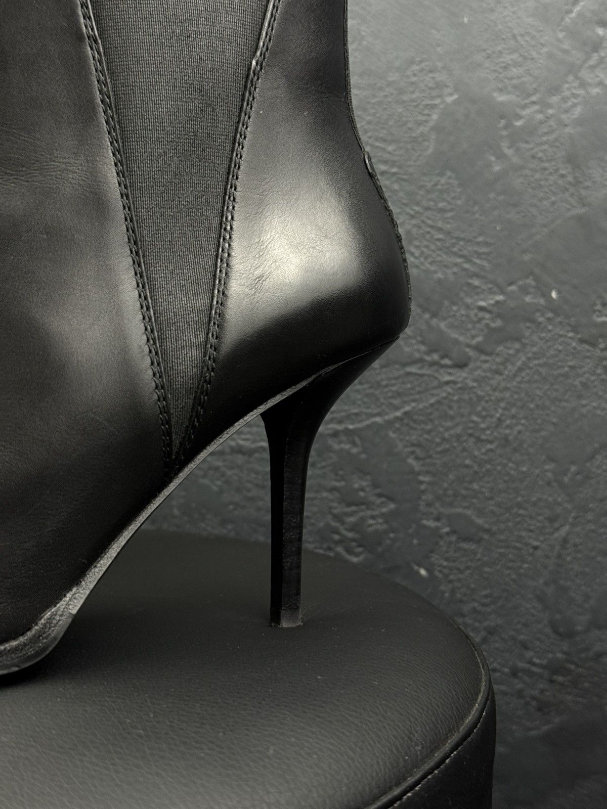 Acne Studios Acne Studio Jemma Women’s Leather Black Stiletto Heel Bootie Size US 8 / IT 38 - 5 Thumbnail
