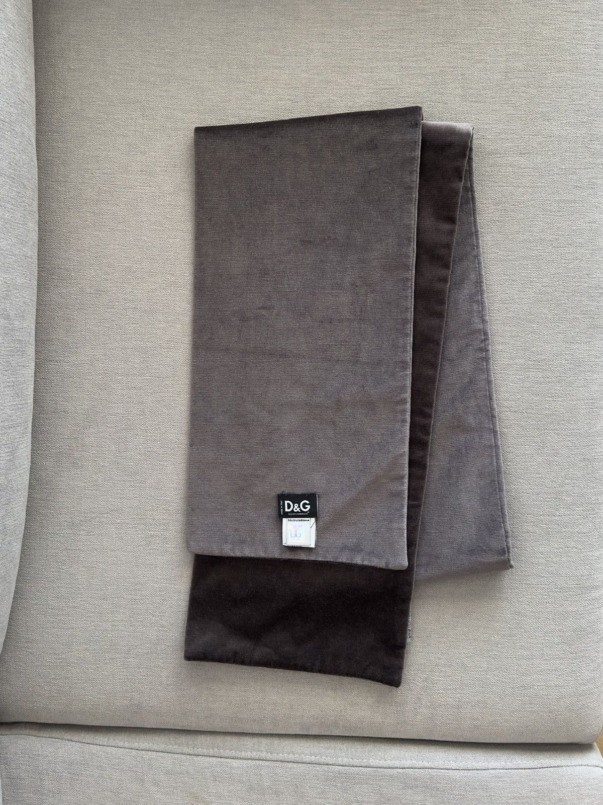 Dolce & Gabbana D&C Velvet Scarf Size ONE SIZE - 1 Thumbnail
