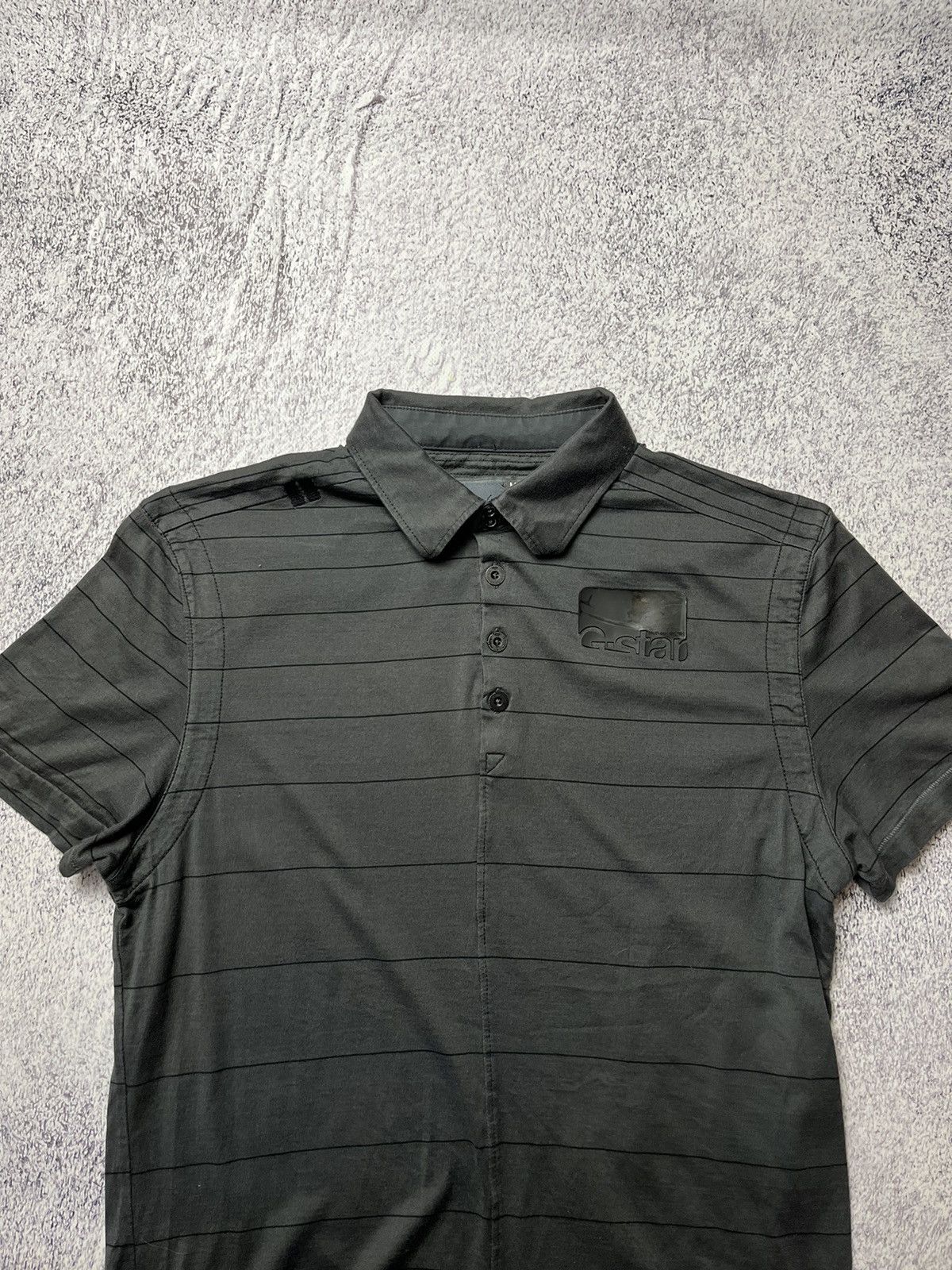 G-Star Vintage G star raw stripe polo Size US M / EU 48-50 / 2 - 4 Thumbnail