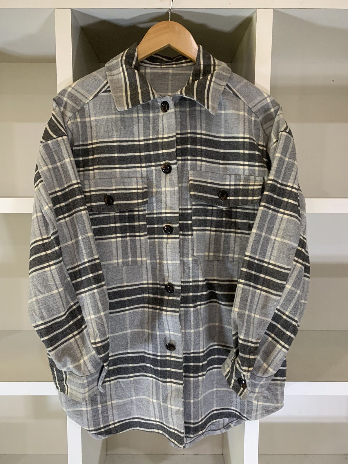 Flannel × GU Flannel Button Jacket Size US L / EU 52-54 / 3 - 6 Thumbnail