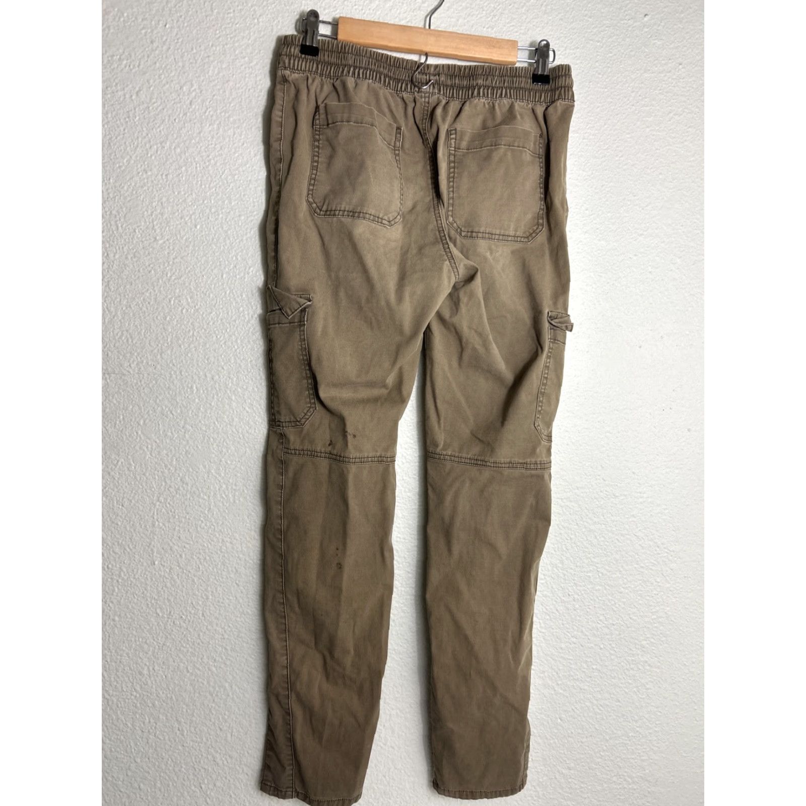 Prana Prana Crestwood Pant Womens Medium Khaki Cargo Pants Drawstring Stains 29x30 Size 32" / US 10 / IT 46 - 6 Thumbnail