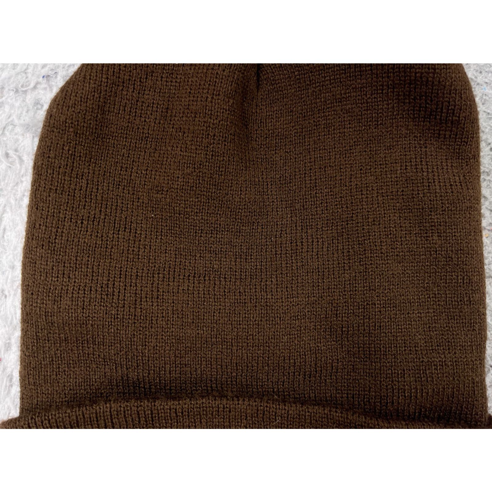 Vintage PromoHeadwear Beanie One Size Adult Brown Knit 100% Acrylic Outdoors Ski Hat/Cap Mens Womens Size ONE SIZE - 2 Thumbnail