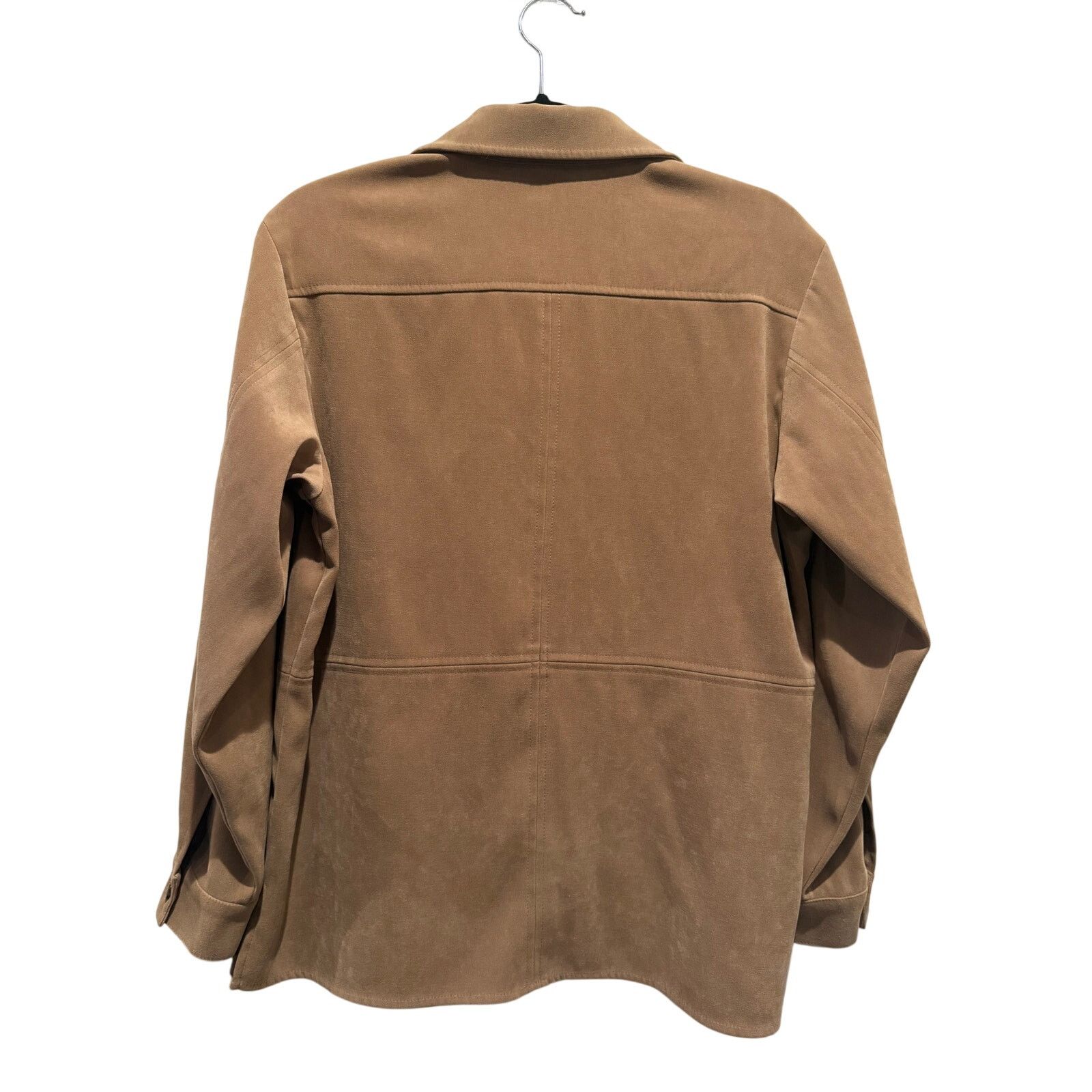 Other Talbots Faux Suede Shacket Soft Touch Tan Jacket Shirt S Size S / US 4 / IT 40 - 2 Thumbnail
