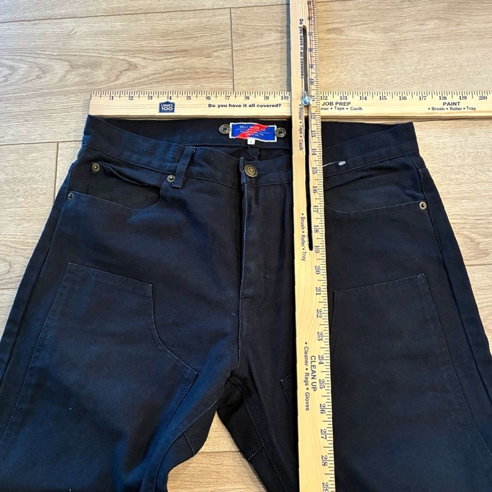 Doublet BEST MADE CO. Men’s Canvas Field Pant Navy Double Knee Button Fly 32 Carpenter Regular 33in Inseam Men Size US 32 / EU 48 - 6 Thumbnail