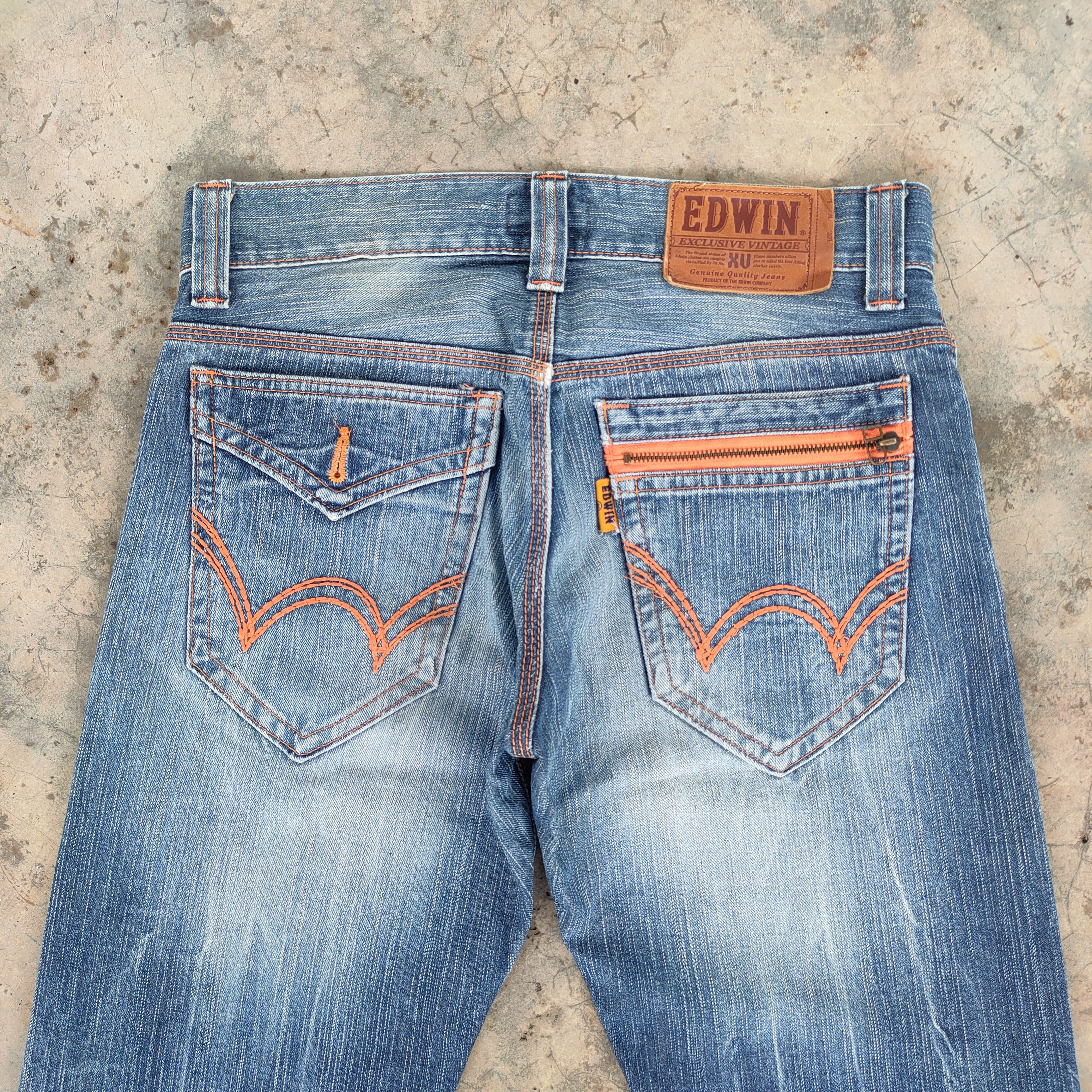 Edwin × Jean × Vintage VINTAGE EDWIN 403 XV FADED RIPPED JEANS DENIM PANTS Size US 33 - 8 Thumbnail