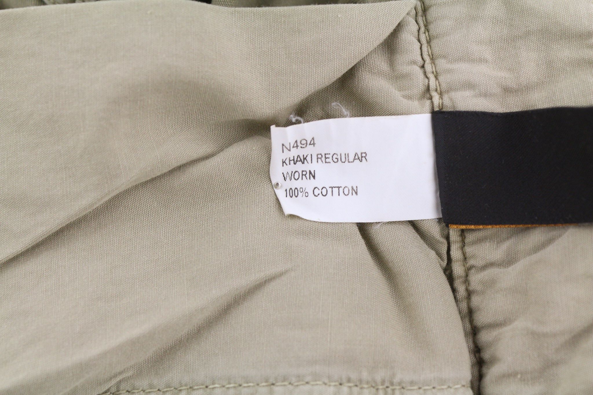 Nudie Jeans KHAKI REGULAR W29/L32 Beige Chino Logo 82657 Size US 29 - 7 Thumbnail