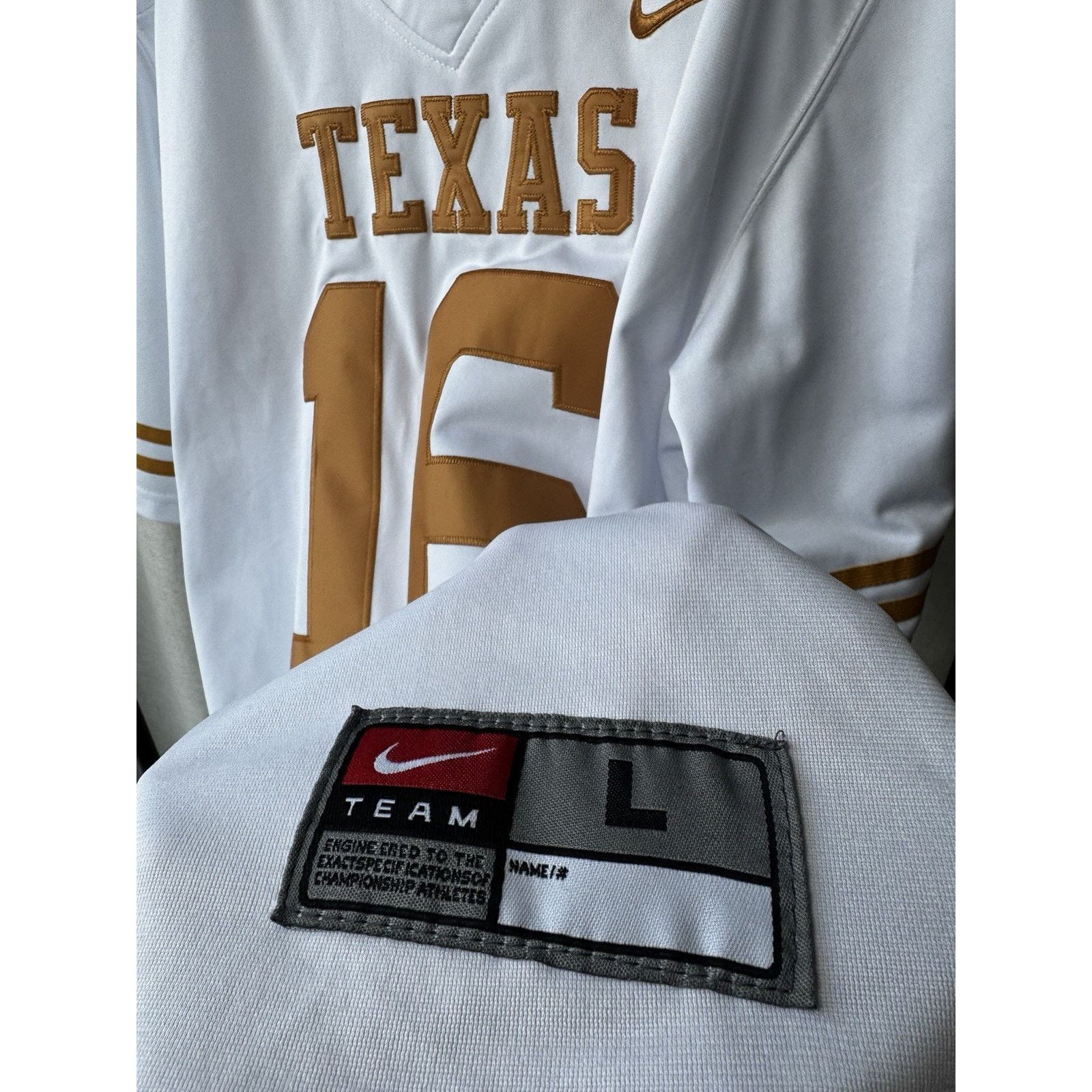 Nike Nike Team Texas Longhorns #16 Manning Jersey (L) Vintage Size US L / EU 52-54 / 3 - 3 Thumbnail