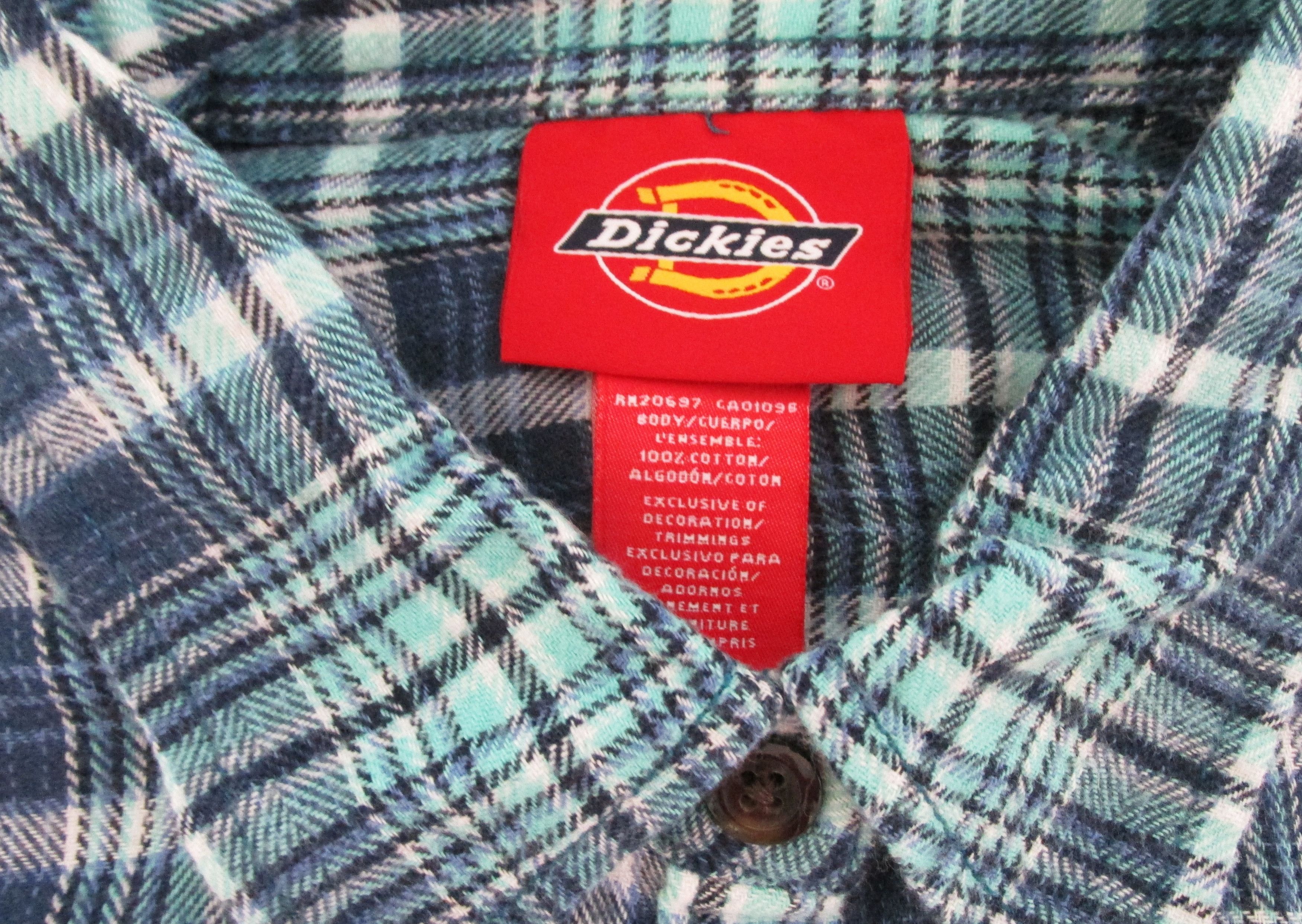 Dickies Dickies Women's cotton Flannel Shirt Size Medium Size M / US 6-8 / IT 42-44 - 2 Thumbnail