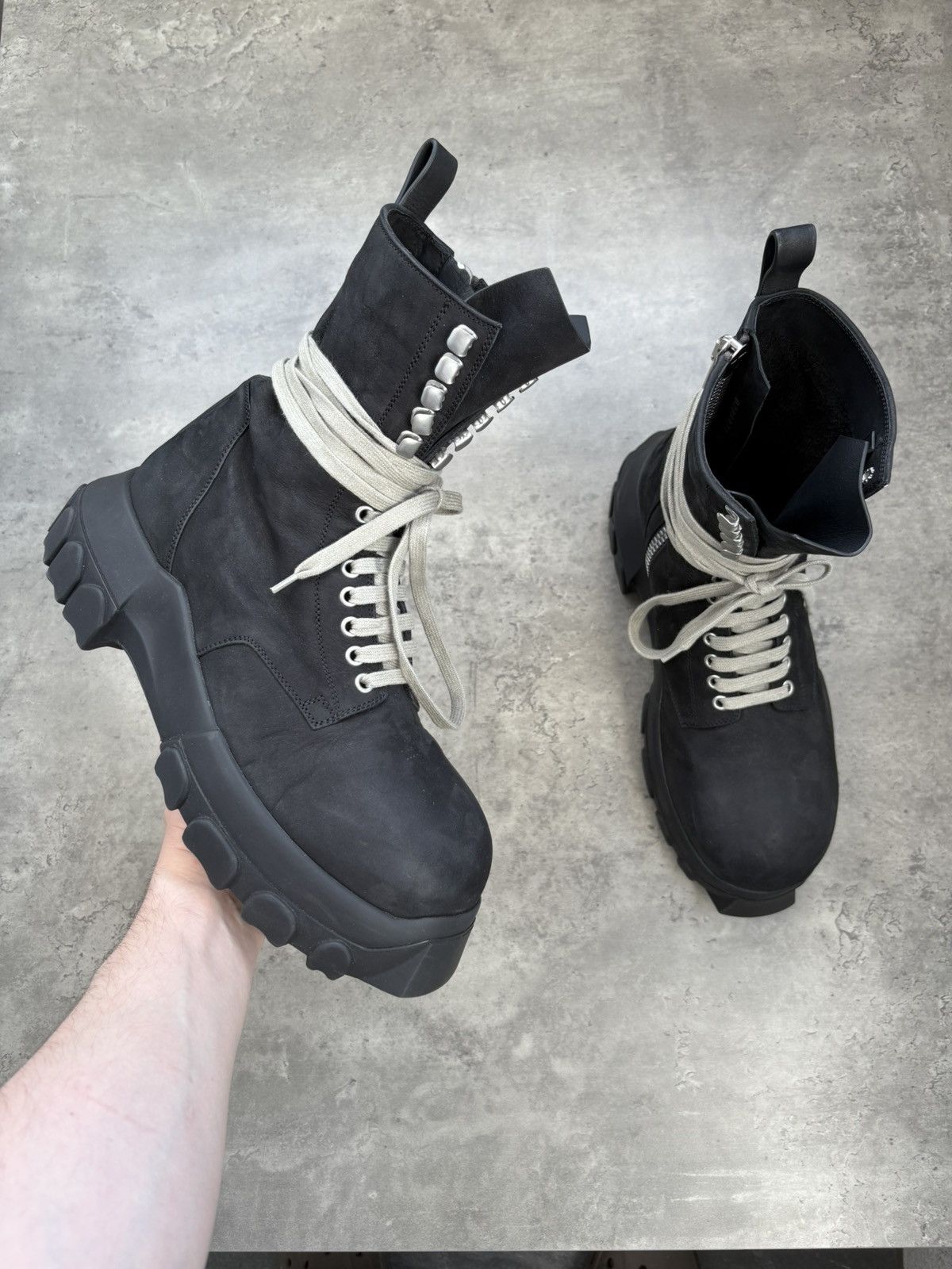 Rick Owens LACEUP BOZO TRACTOR 41 Rick Owen's army bozo tractor