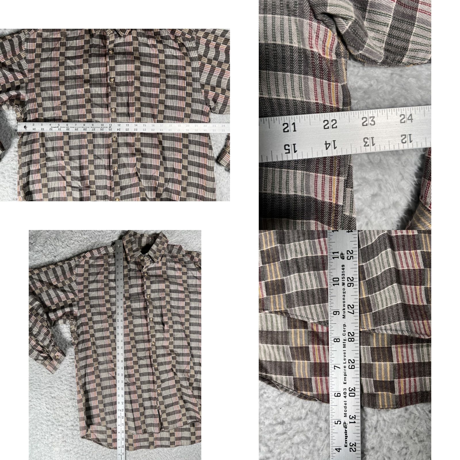 The North Face The North Face Shirt Mens M Brown Button Up Check Retro 100% Cotton Size US M / EU 48-50 / 2 - 8 Thumbnail