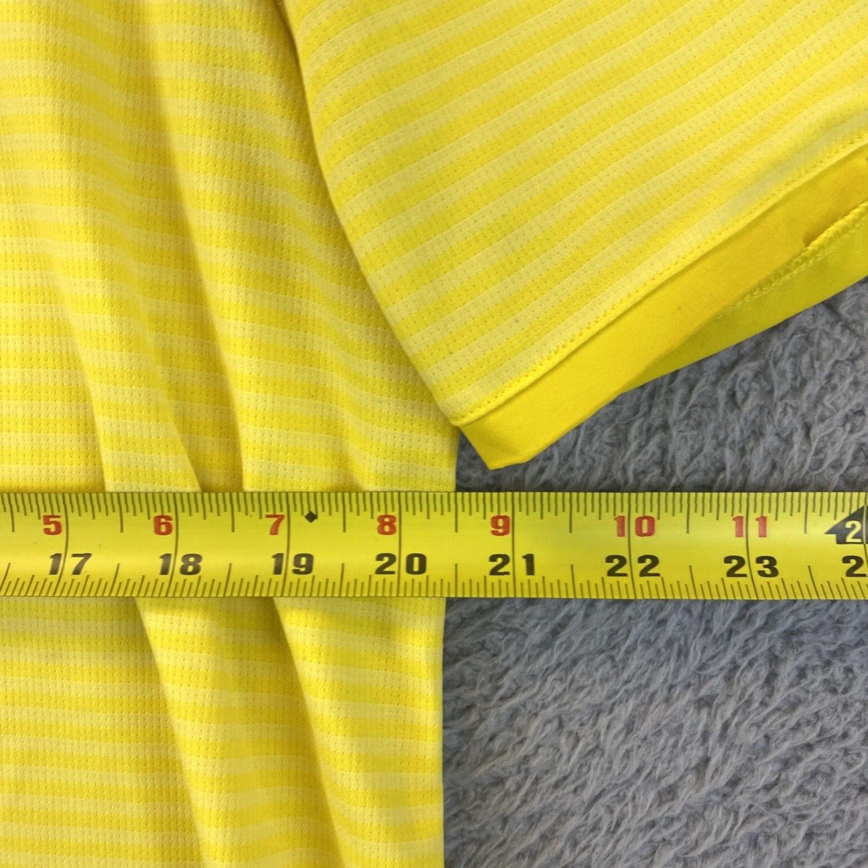 Adidas adidas Polo Golf Mens Shirt Short Sleeve Size L Yellow 65-18 Size US L / EU 52-54 / 3 - 6 Thumbnail