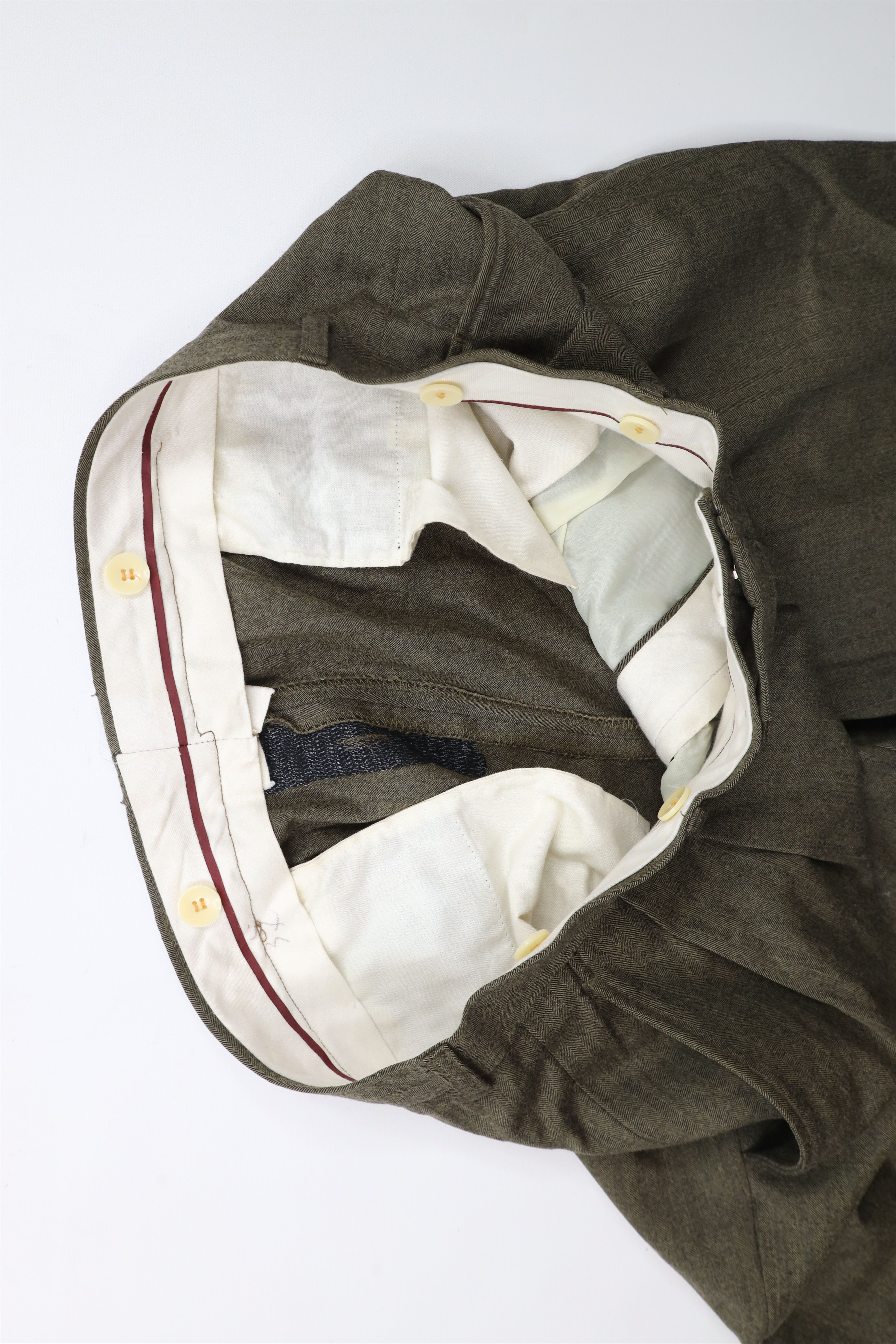 Vintage Vintage 90s Streetwear Herringbone Wide Leg Chino Pants Size US 36 / EU 52 - 9 Thumbnail