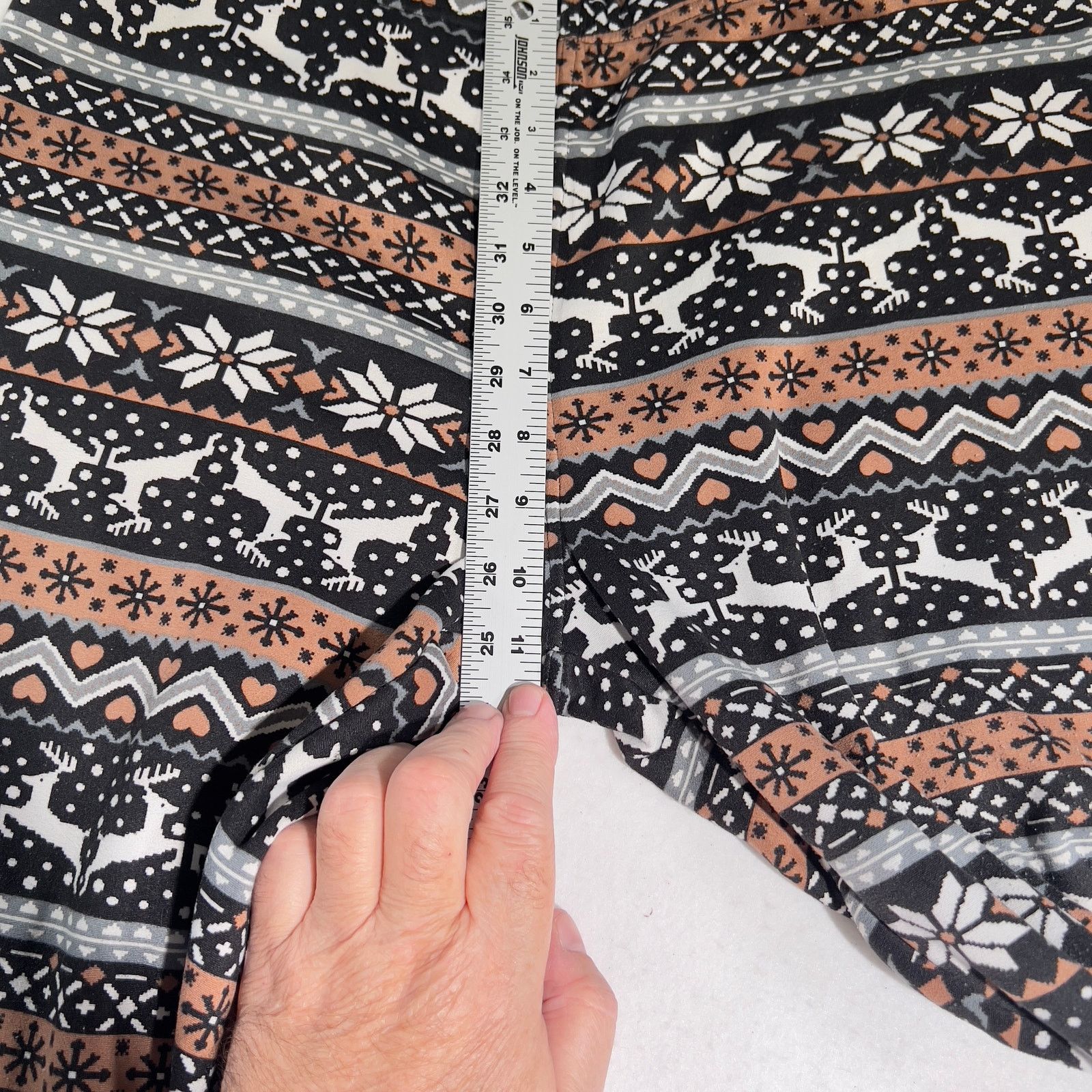 Other No Boundries NOBO Lounge Pants Woman XL 15-17 Brwn Fair Isle Size ONE SIZE - 7 Thumbnail