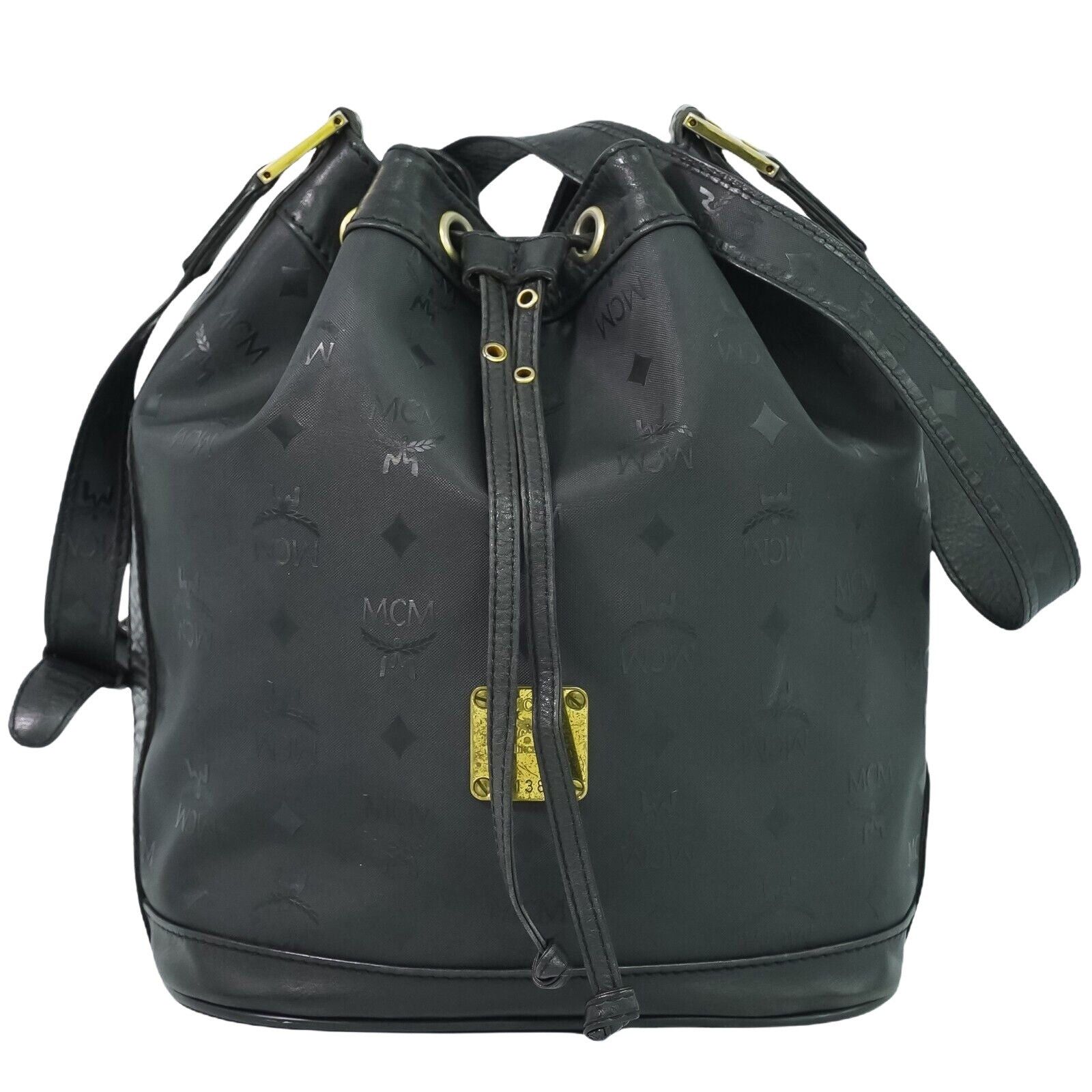 image of MCM Visetos Shopper in Black, Women's