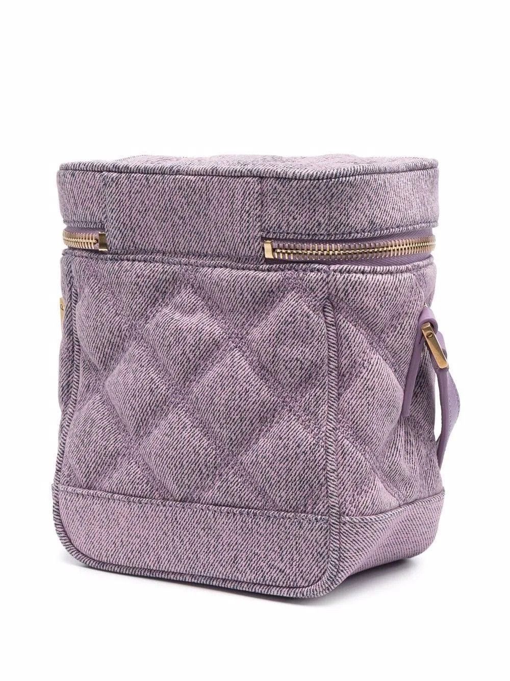 Saint Laurent Paris o1s1wg111124 Size: OS / Denim Vanity Crossbody Bag in Lilac Size ONE SIZE - 2 Thumbnail