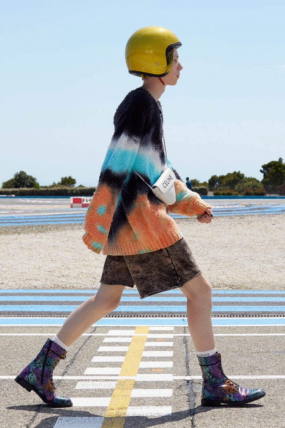 Celine CELINE BY HEDI SLIMANE 21SS OVERSIZE Tie-Dye Brushed Sweater Size US XS / EU 42 / 0 - 1 Thumbnail