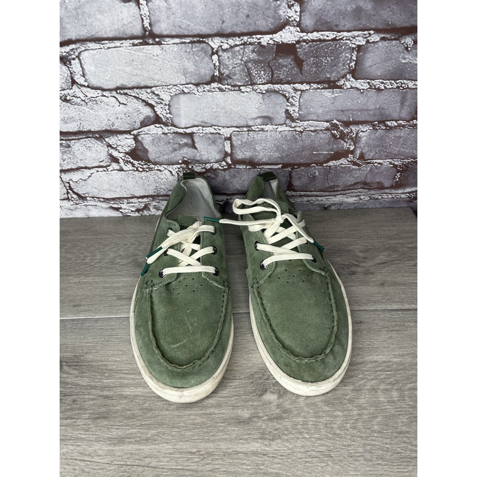 Globe Globe Green Suede Leather Casual Low Lace Sneakers Shoes Men Size US 9.5 / EU 42-43 - 19 Thumbnail