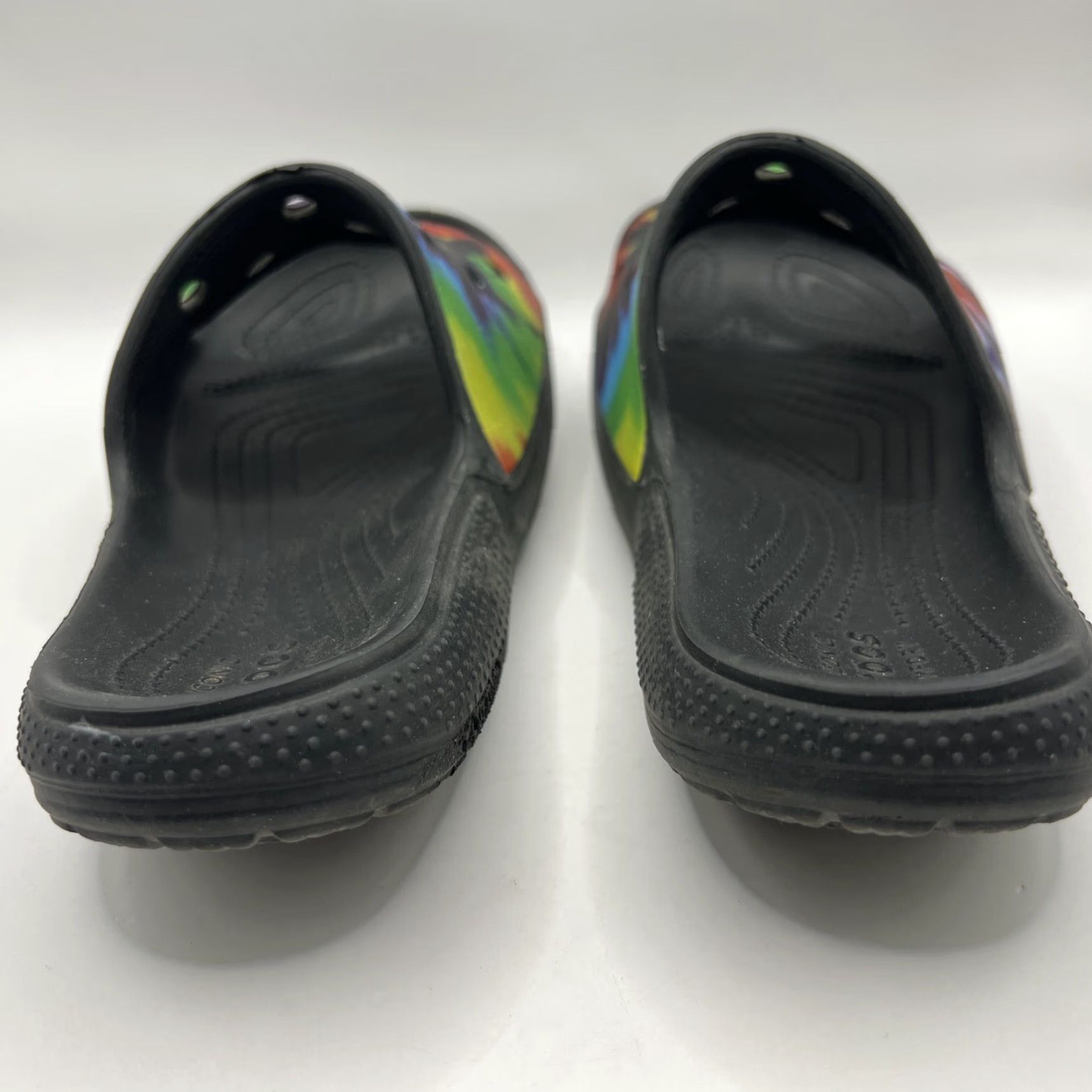 Crocs Crocs Classic Slide Mens Womens 7 9 Tie Dye Multicolor Comfort Slip Ons Casual Sandal Open Toe Rubber Slip On Tie Dye Multicolor Crocs Classic Slide Size US 7 / IT 37 - 6 Thumbnail