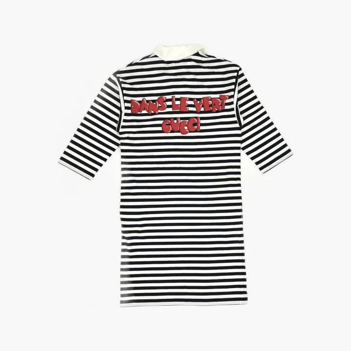 Gucci Gucci Gucci Striped Long Sleeve Polo Dress -2506 Size US XXS / EU 40 - 3 Thumbnail