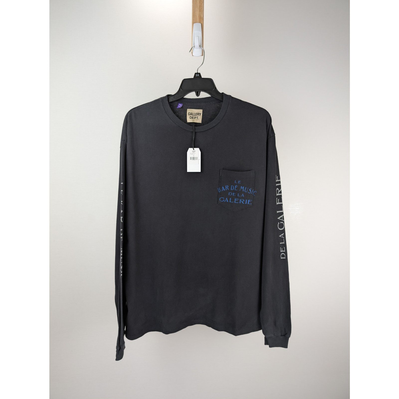 Gallery Dept. o1rshd1 Front Pocket Long Sleeve T-Shirt in Black Size US XL / EU 56 / 4 - 10 Thumbnail
