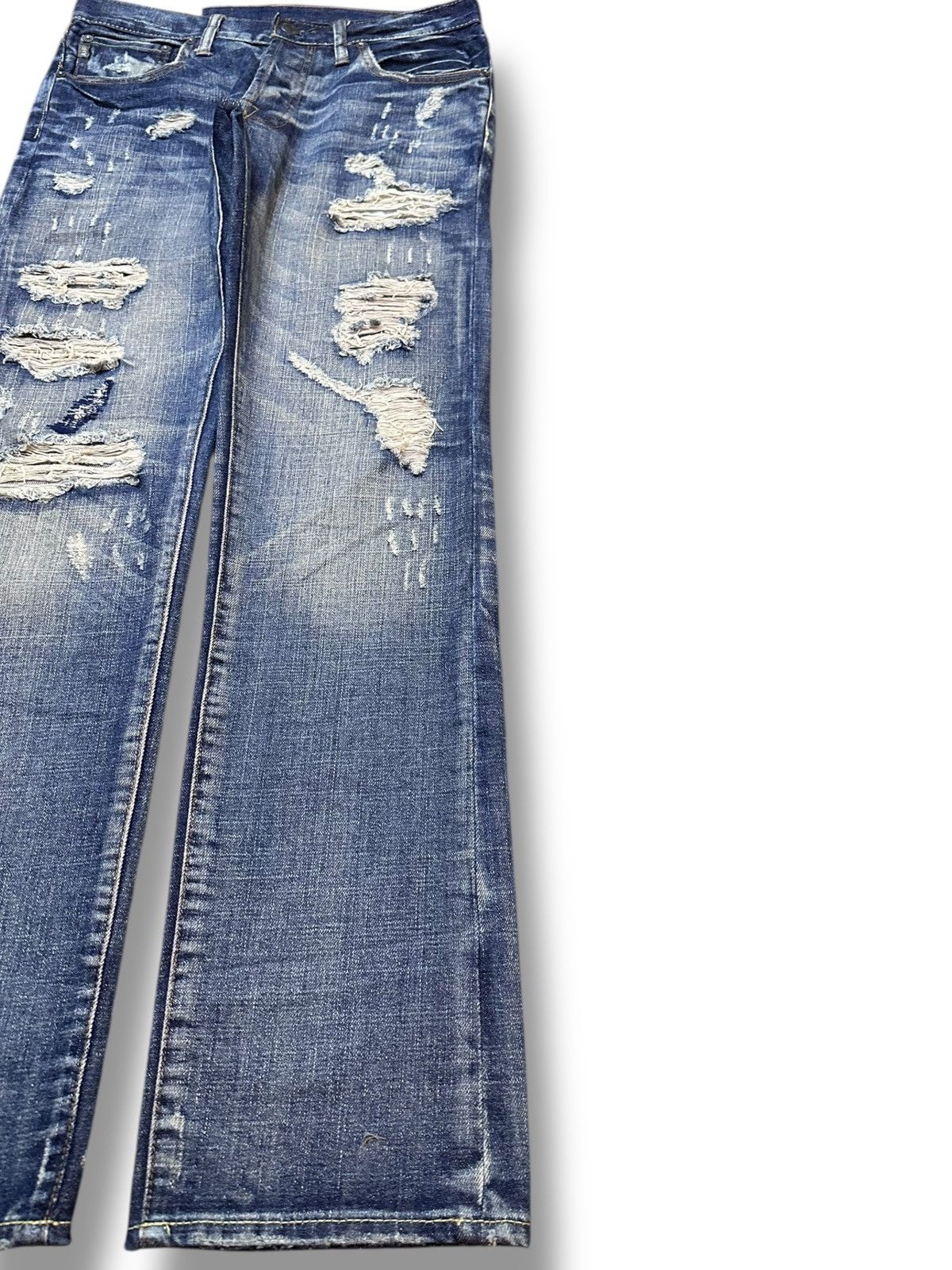 Abercrombie & Fitch Vintage Abercrombie&Fitch Horton Straight Ripped Denim Size US 30 / EU 46 - 4 Thumbnail