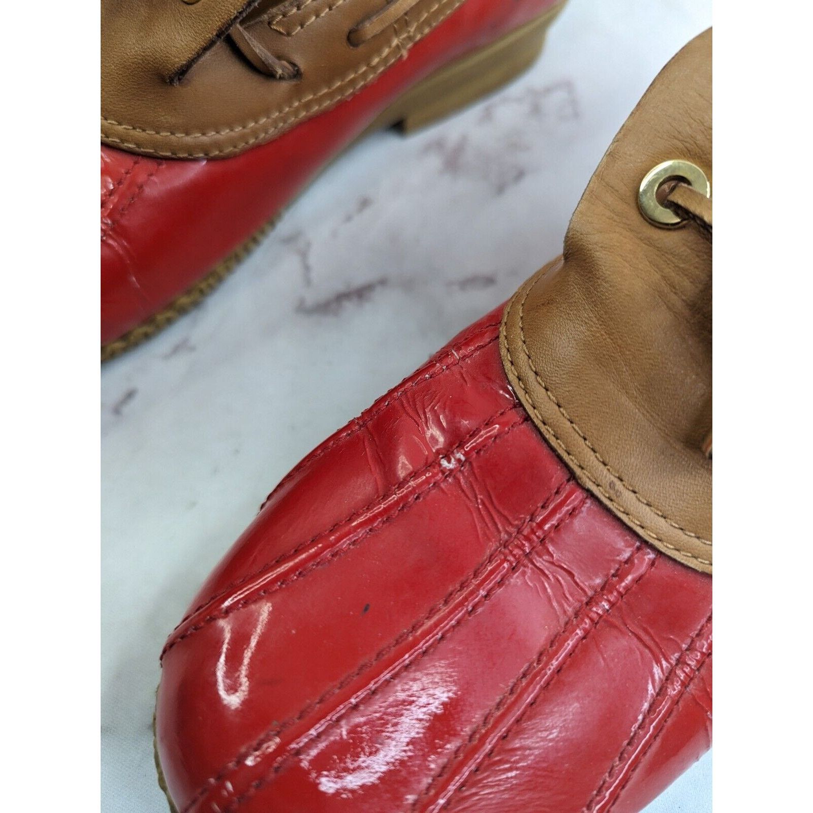 Tory Burch Tory Burch Loafer Women 9 Wellie Slip Shoe Leather Rain Boat Size US 9 / IT 39 - 12 Thumbnail