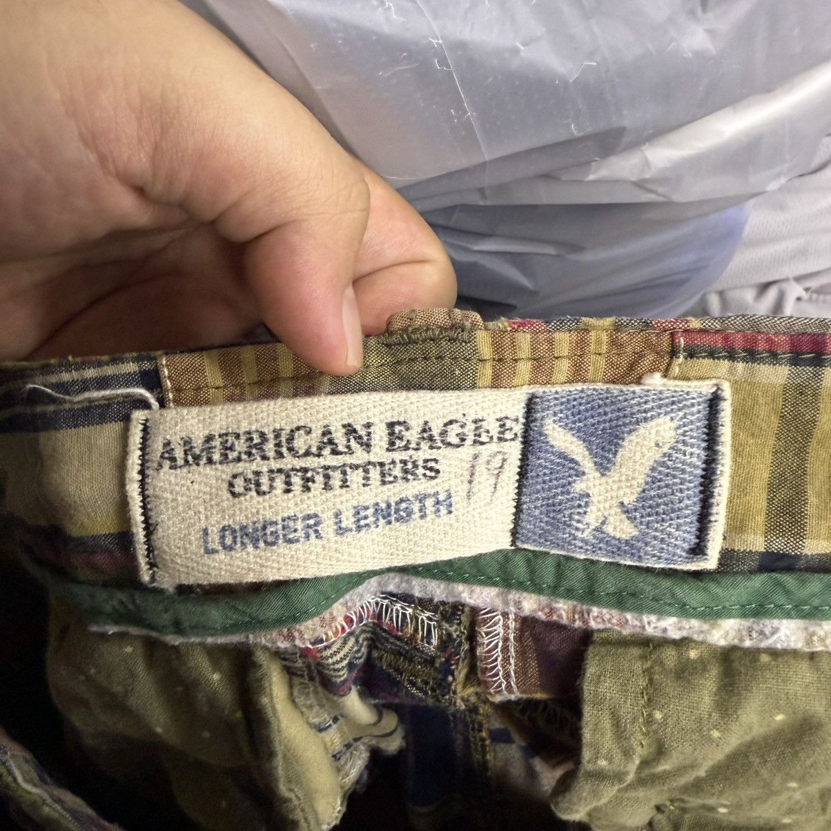 American Eagle Outfitters American Eagle Patchwork Madras Plaid Camo Jorts Size US 38 / EU 54 - 7 Thumbnail