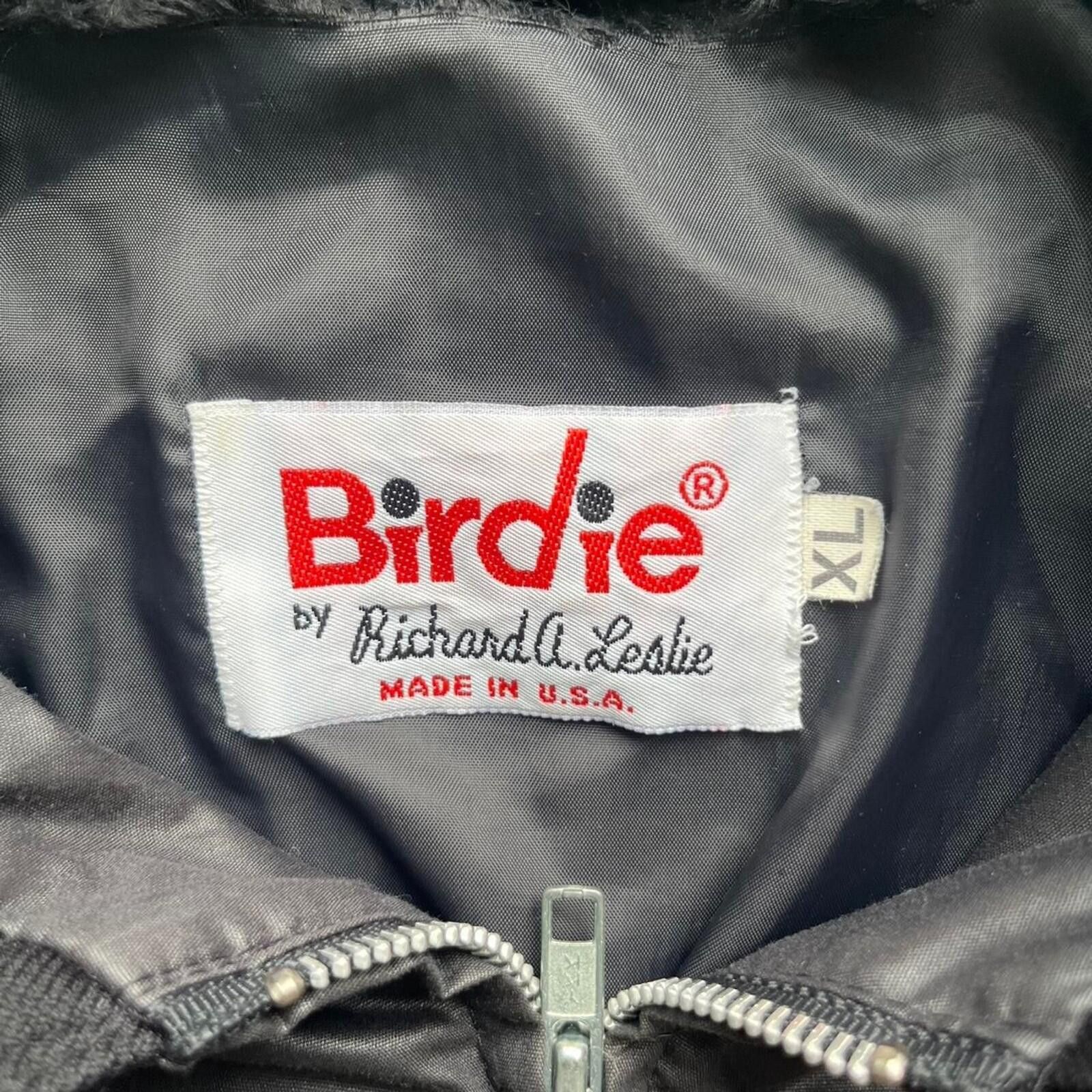 Bad Birdie Vintage 1980s Birdie Leather Bomber Jacket XL Size US XL / EU 56 / 4 - 2 Thumbnail