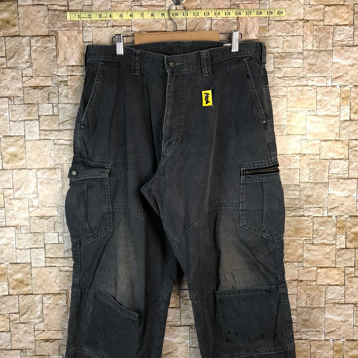 Japanese Brand Dogman Dark Blue Cargo Multipocket Pants #A1028 Size US 32 / EU 48 - 2 Thumbnail