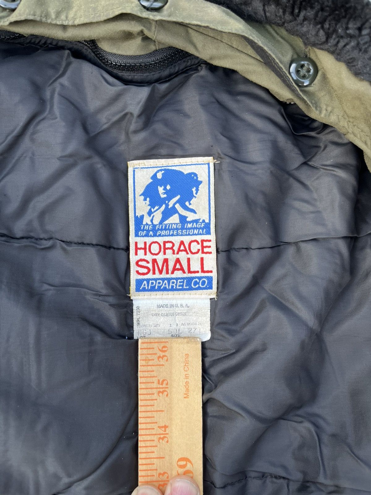Vintage Vintage Horace Small Apparel Co Military Bomber Green Jacket Size US XL / EU 56 / 4 - 4 Thumbnail