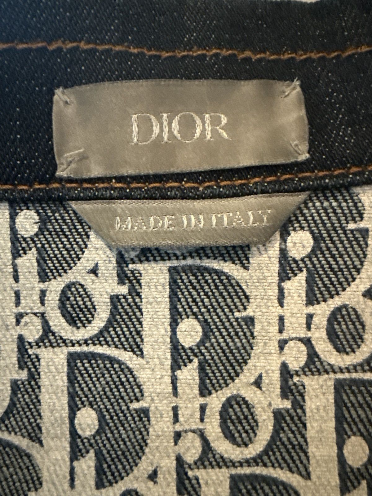 Dior Dior Denim Jacket Oblique Monogram Lined Size US L / EU 52-54 / 3 - 6 Thumbnail