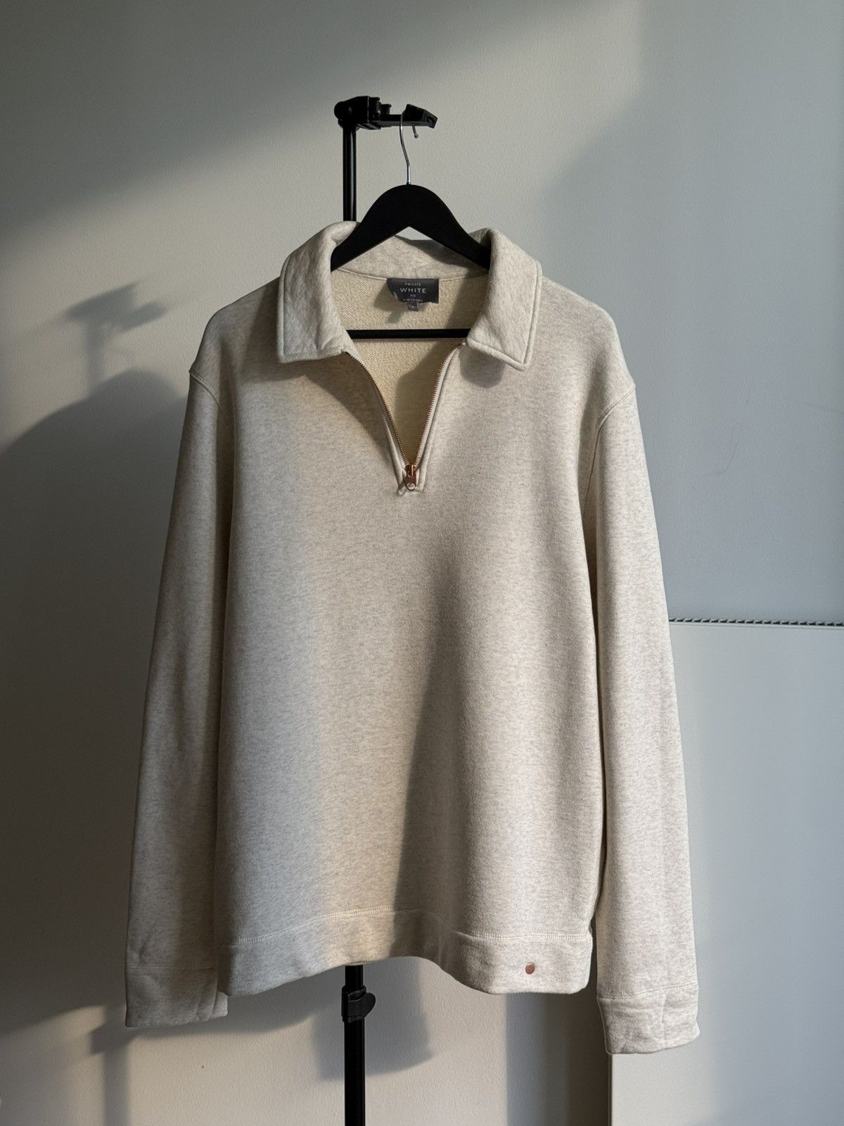 Private White V.C. Half Zip Sweatshirt — (Size 6)
