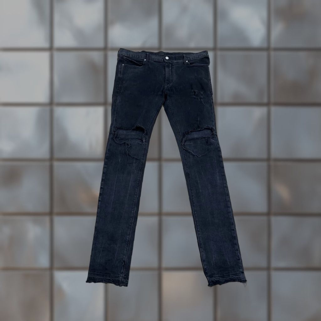 Rta RTA Jeans Slim Black 38x34 Men Jeans Slim Skinny 5-Pocket Denim Cotton Regular Inseam 34 Vintage No Size US 38 / EU 54 - 1 Thumbnail