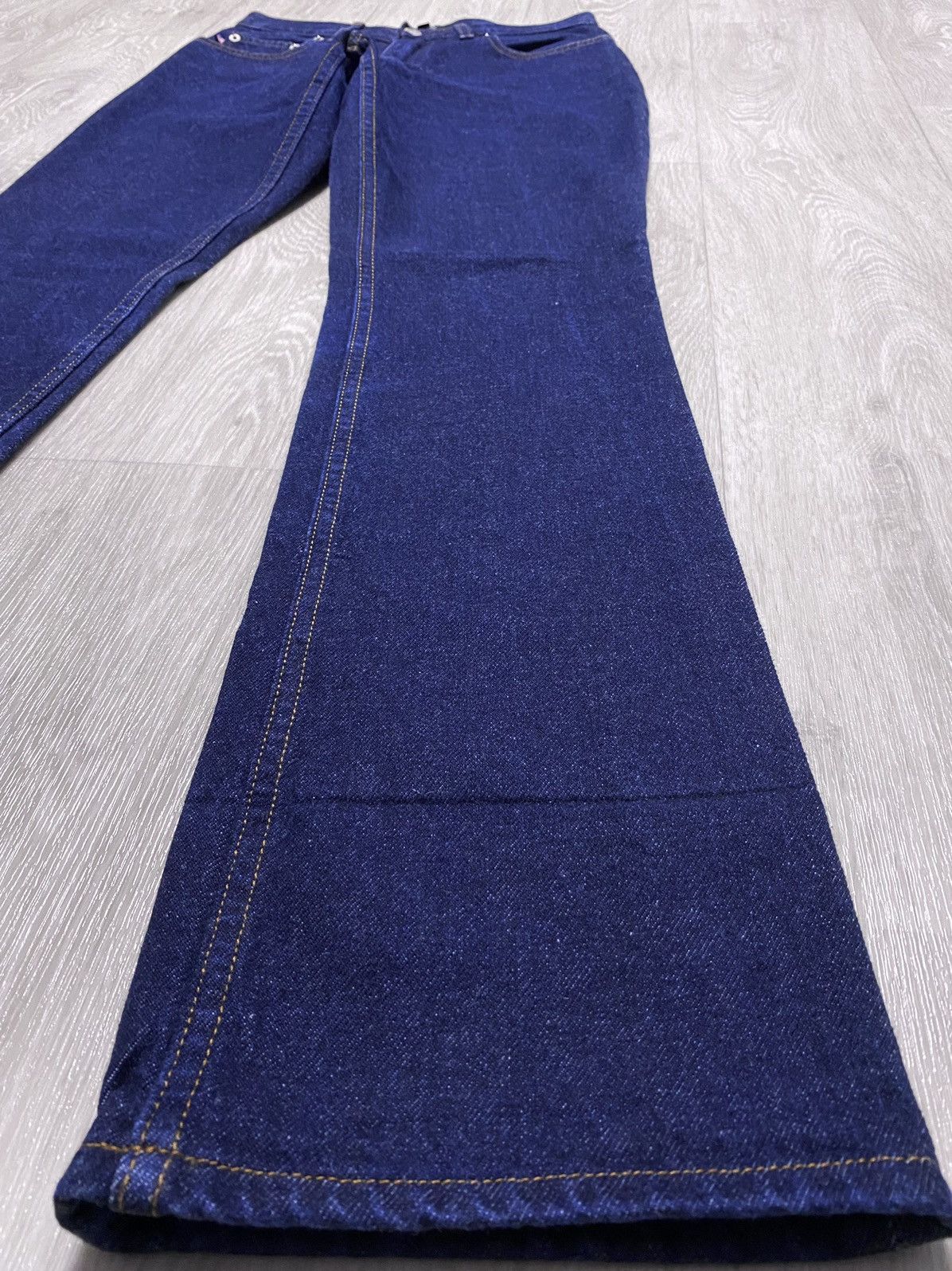Polo Ralph Lauren Polo Jeans Co. Ralph Lauren Navy Thick Flared Jeans Denim Size 28" / US 6 / IT 42 - 11 Thumbnail