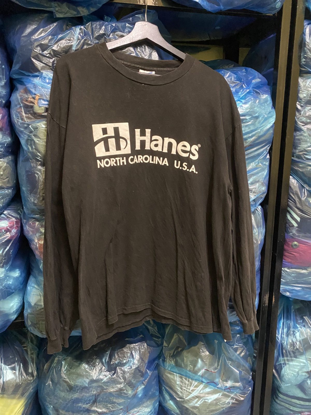 Hanes VINTAGE HANES LS SHIRT Size US L / EU 52-54 / 3 - 3 Thumbnail