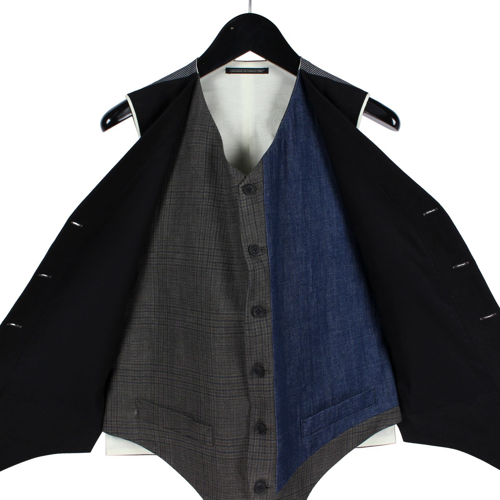Yohji Yamamoto Yohji Yamamoto Pour Homme - Double Layered Switching Vest Size US L / EU 52-54 / 3 - 3 Thumbnail