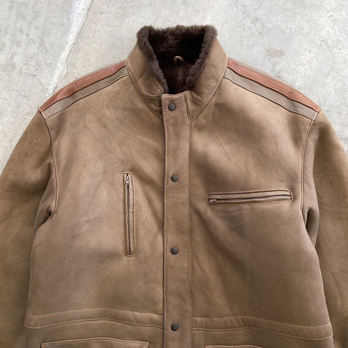 Other Artesania De La Piel Sheepskin Zipper Coat Jacket Size US M / EU 48-50 / 2 - 4 Thumbnail