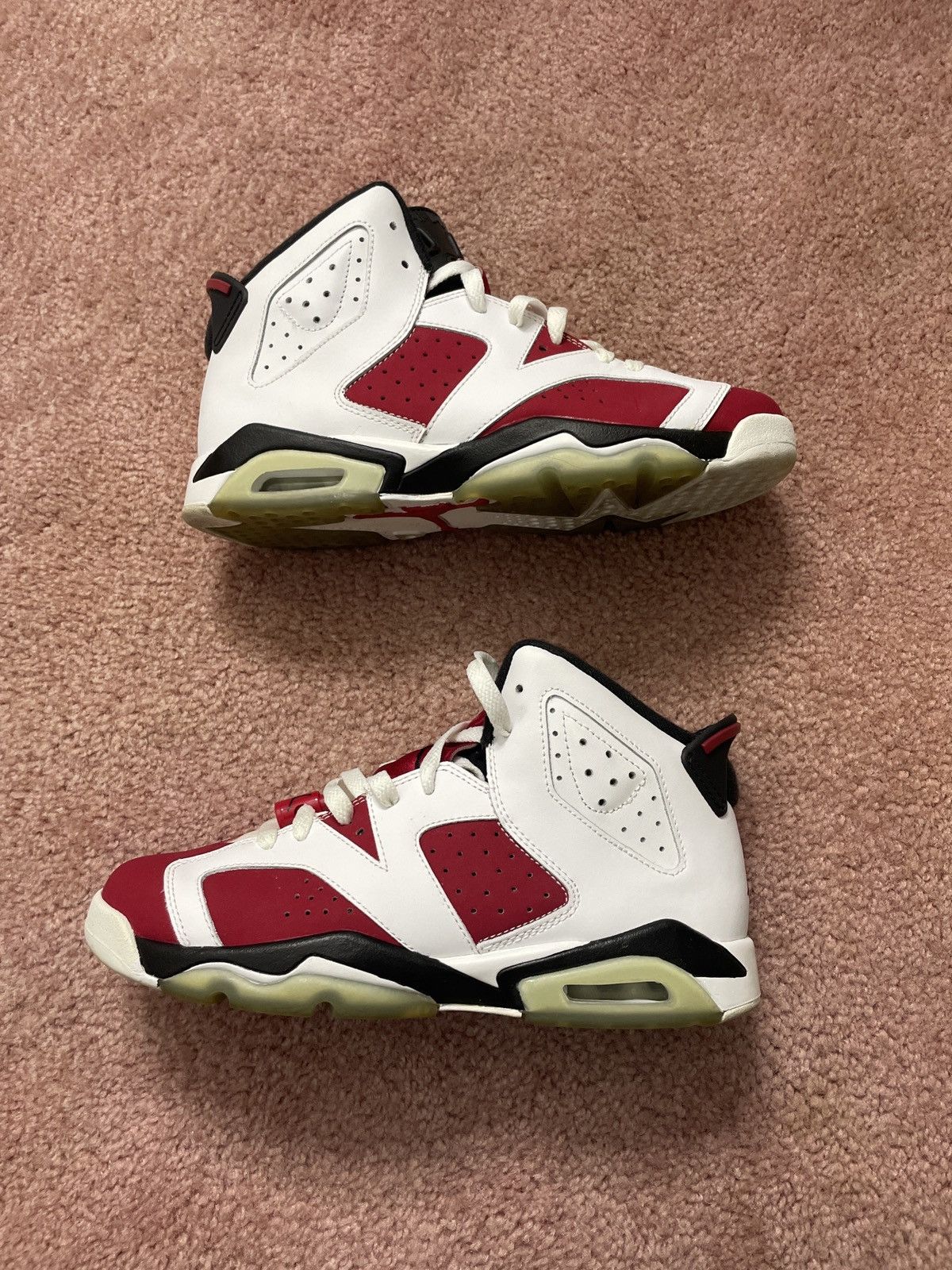 image of Jordan Brand 6 Carmine 2014 Shoes in Red, Women's (Size 8)