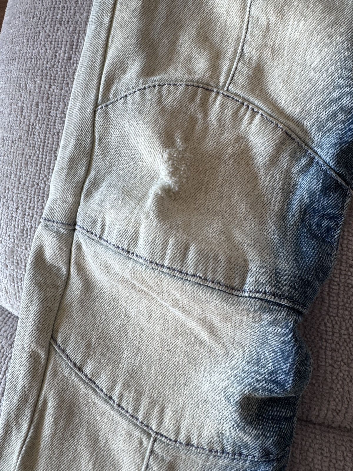 Pierre Balmain Pierre Balmain „Bleached Biker Jeans“ Size US 29 - 7 Thumbnail