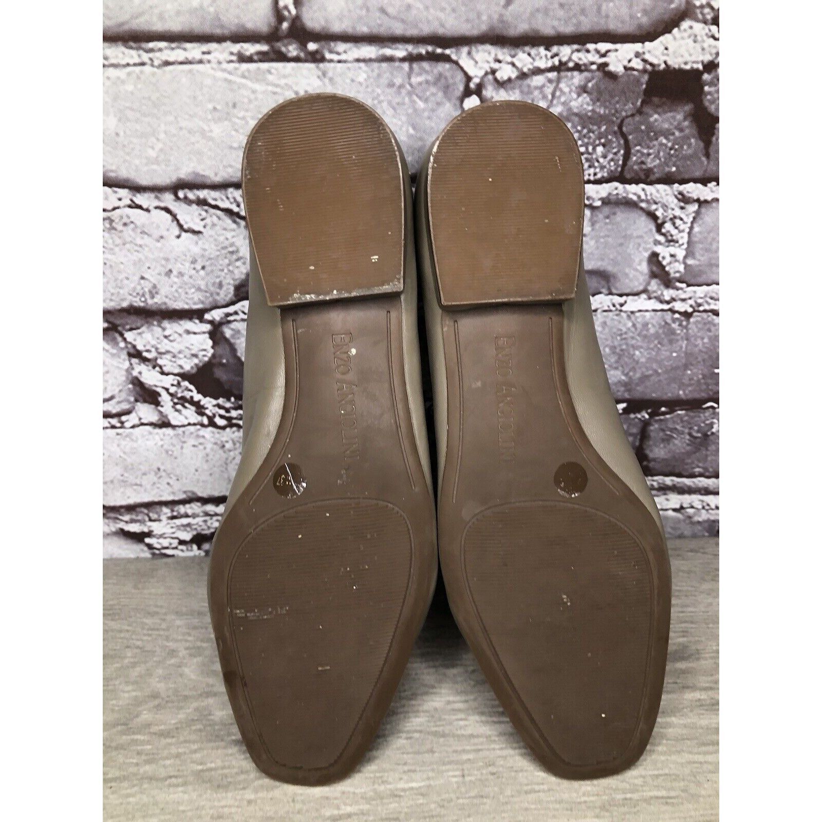 Other ENZO ANGIOLINI Gray Lydian Slip On Leather Ballet Flats Wome Size US 6.5 / IT 36.5 - 15 Thumbnail