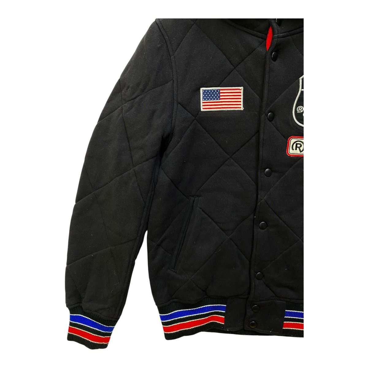 Japanese Brand Real B Voice Varsity Jacket Hoodie Button Up Quilted Jacket Size US M / EU 48-50 / 2 - 4 Thumbnail
