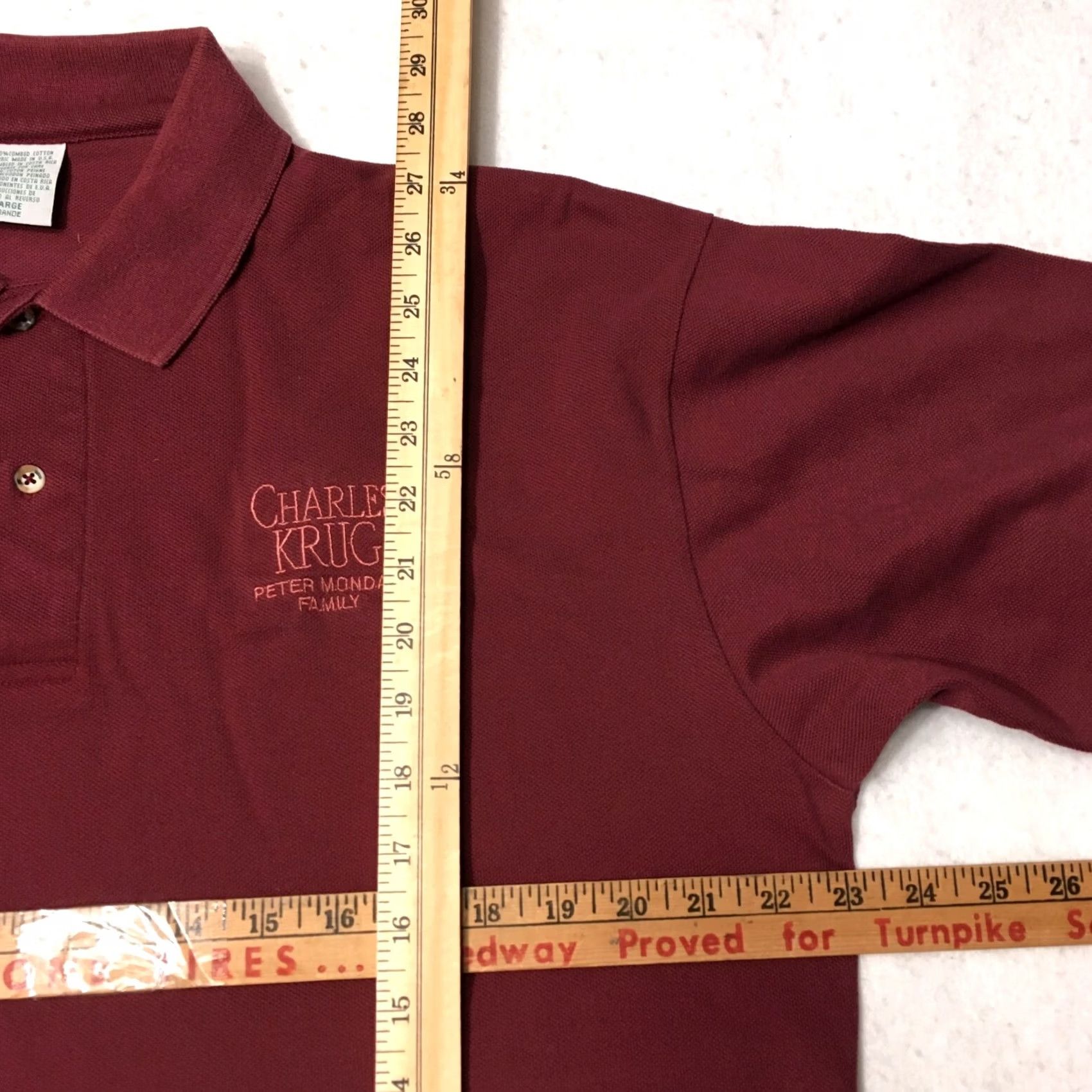 Callaway VINTAGE Callaway Golf Polo shirt Mens large burgundy Mondavi Size US L / EU 52-54 / 3 - 4 Thumbnail