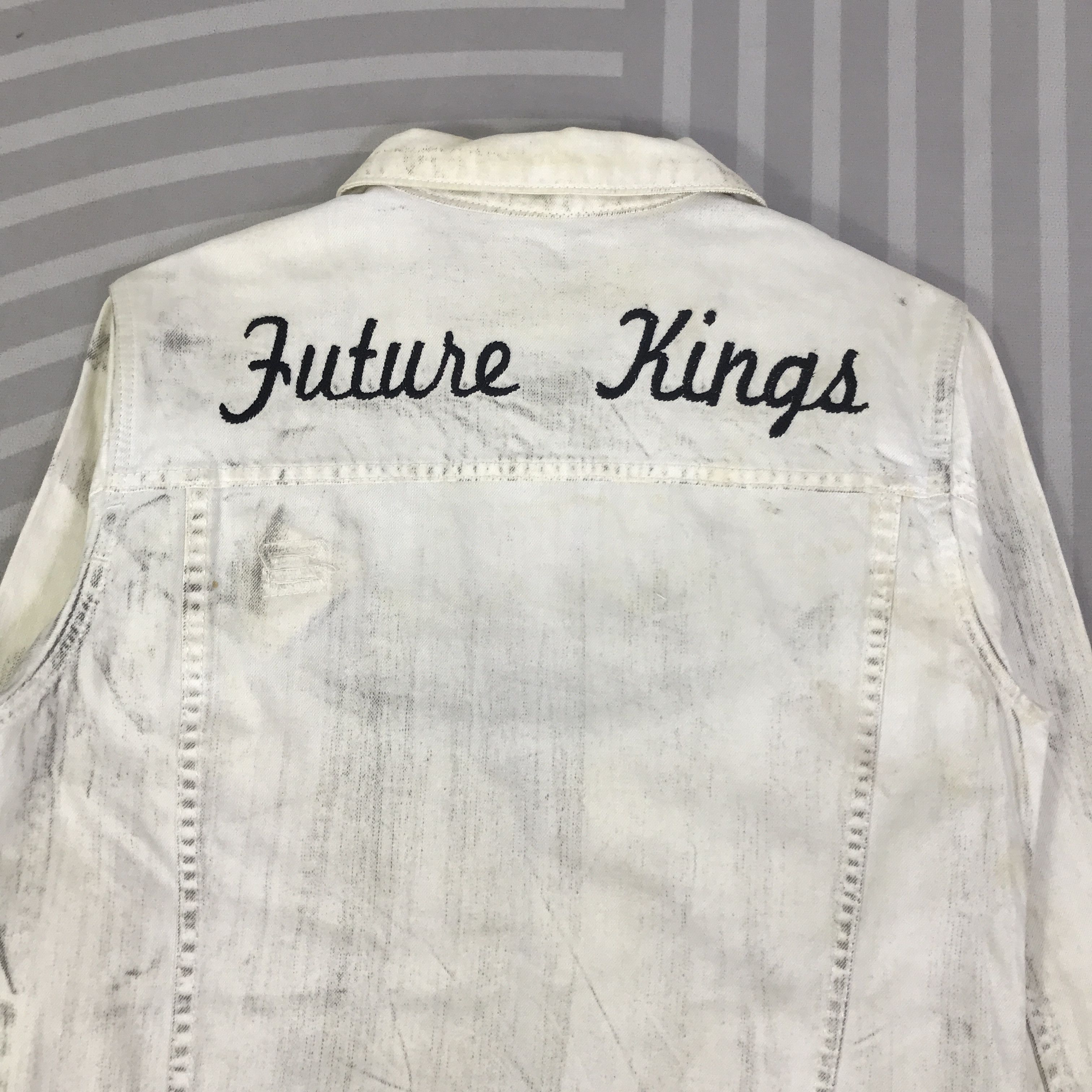 In The Attic Vintage In The Attic art Future Kings Denim Jacket K124B7 Size US M / EU 48-50 / 2 - 2 Thumbnail