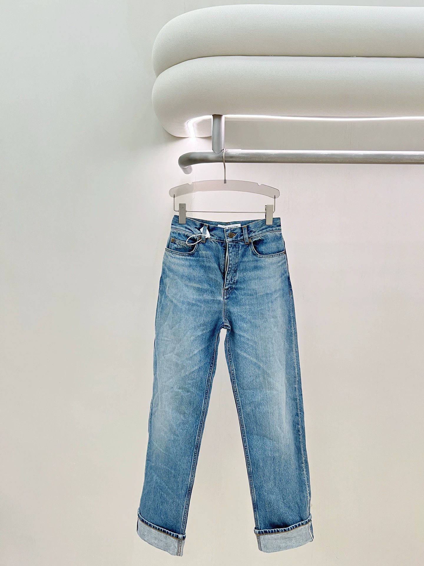 Loewe Loewe Blue Straight Jeans 34 Size 25" / US 0 / IT 36 - 1 Thumbnail