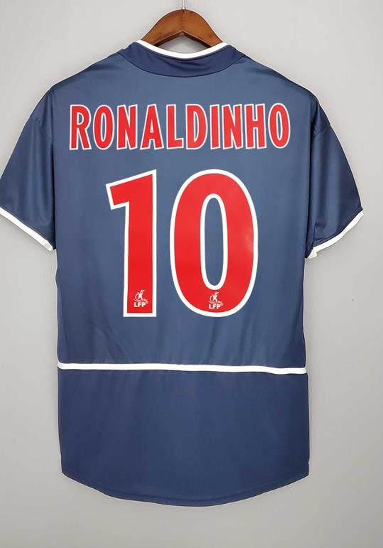 Other 02-03 PSG #10 Ronaldinho Jersey Size US XL / EU 56 / 4 - 1 Thumbnail